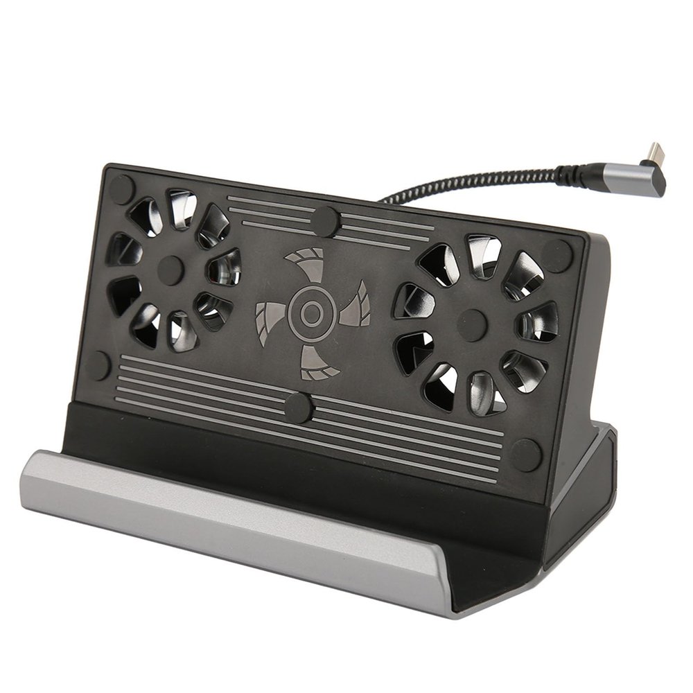10 in 1 Dock Station Hub, USB C Docking Station with Dual Cooling Fan, Aluminum Alloy for Steam Deck Docking Station, HD Multimedia Interface 2.0 Output