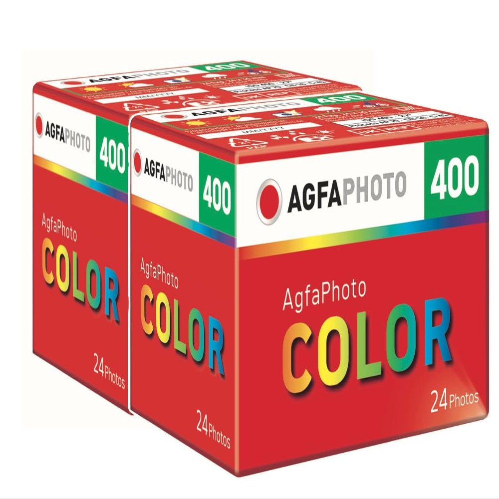 AgfaPhoto Color 400-24 3/4-Inch Film with Storage Bag Pack of 2