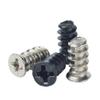100pcs/lot Computer Case Cooling Fan Mount Screw Heat Dissipation Screw Fixer M5*8mm M5*10mm M5*12mm Metal Screws(ZincPlated Black,M5x8mm) view 3