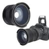 0.35X Fisheye Lens Metal Lens Black for SLR DSLR Camera Instantly Expands Field of View with Distortion Effect for Image Enthusiasts, Compatible with 58MM Lenses Only view 2