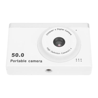 Digital Camera for Photography, 1080P HD Rear and Front Camera with 2.4 in Screen, 8X Zoom, Filter, MP3 Playback, 50MP Vlogging Camera for Travel (White)