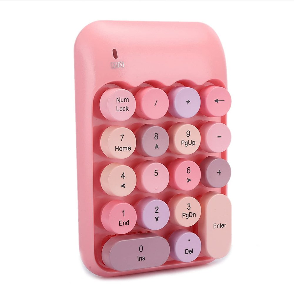 Diyeeni Numpad 2.4G Numeric Keypad, Colorful for Financial Accounting Computers