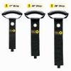 Easy-Carry Wrap-It Storage Straps - Assorted 3-Pack Black with Grommet - Power Cord Organizer Carrying Straps for RV Hose Storage and Accessories view 3