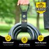 Easy-Carry Wrap-It Storage Straps - 22" (2-Pack) Black with Grommet - Extension Cord Holder Organizer for Garden Hose Storage Cord Straps view 2