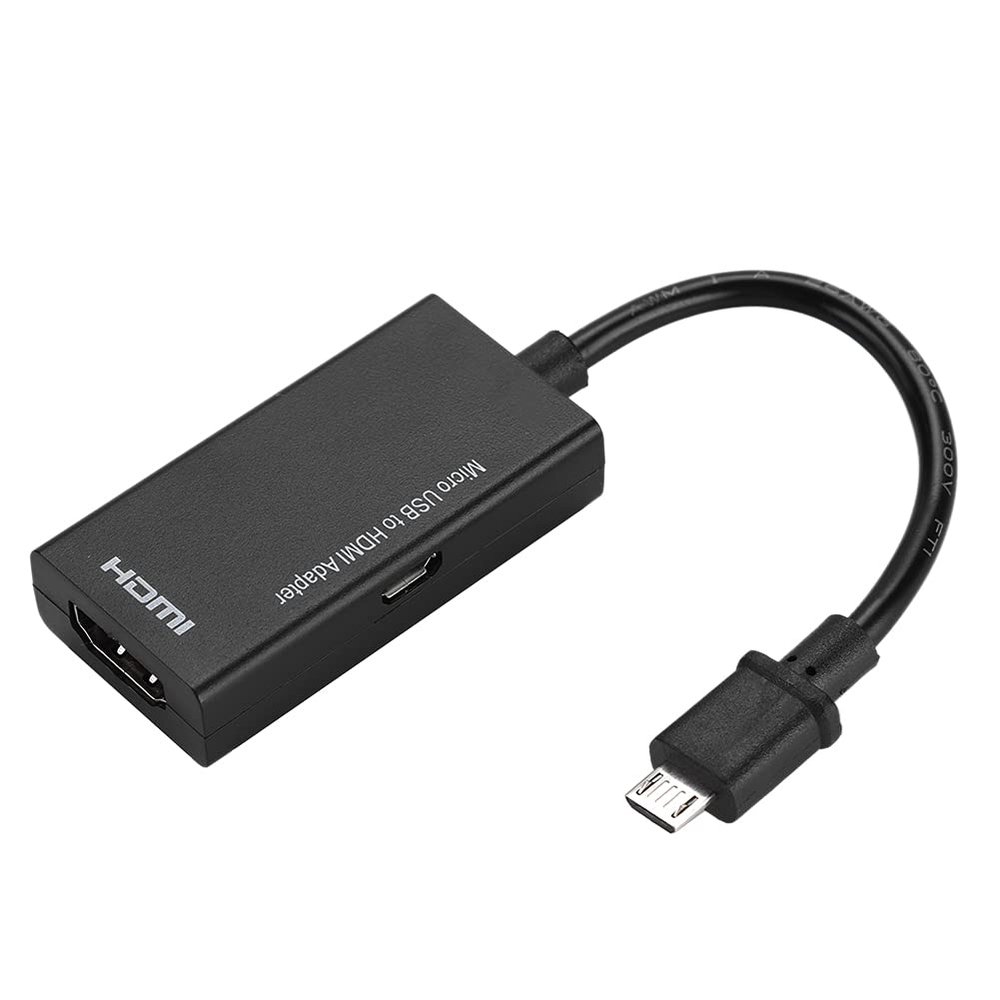 Akozon 1080P Micro USB to Adapter for - 8 Channel Stereo Sound 5pin Video Converter Cable for HD TV Compatible with, Motoroia