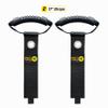 Easy-Carry Wrap-It Storage Straps - 17" (2-Pack) Black with Grommet - Extension Cord Organizer with a Handle for Cable and Hose Storage view 3