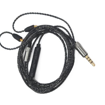 1.2m PVC Material with 18 Cores and OFC Wire Earphone Cord for Shure se215/ se425/ se535 W/Mic