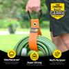 Easy-Carry Wrap-It Storage Straps - 28 (2-Pack) Blaze Orange with Grommet - Heavy Duty Wrap It Storage Straps and Extension Cord Wrap for Water Hose Storage view 2