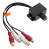 BELLIFFY RCA Bass Knob Level Controller Volume Audio Regulator with Dual RCA Inputs Outputs Easy Installation for Car Motorcycle Audio Systems view 1