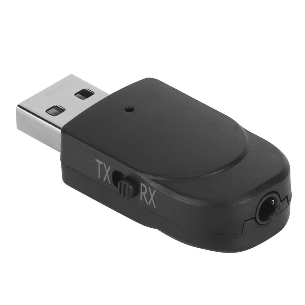 Audio Receiver Transmitter 2 in 1 USB Stereo Music Adapter Audio Dongle Driver for Car TV Computer
