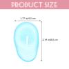 Angoily Ear Protection Tools 2Pcs Silicone Ear Covers for Hair Dye Waterproof Heat Resistant Covers for Hair Dryer and Shower 3.14X1.77X0.98 Inches Blue view 3