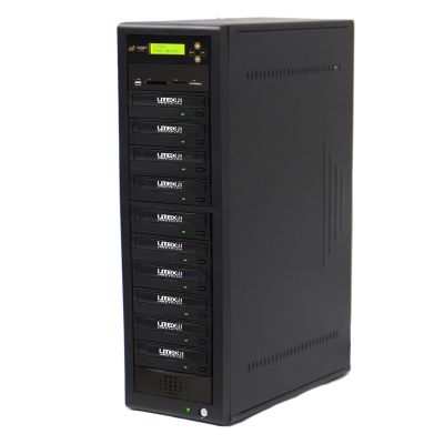 Acumen Disc 1 to 9 Multimedia Backup Duplicator - CF SD MS USB Flash Media Memory Card to DVD CD & Multiple Discs Copier Machine Unit (Standalone Audio Video Copy Tower, Duplication Device)