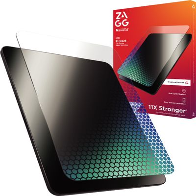 ZAGG XTR4 Screen Protector for iPad Mini 8.3" (A17 Pro)  11X Stronger Tempered Glass with Graphene, Blue Light Filtering, Anti-Reflective, Easy Dust-Free Installation, Eco-Friendly