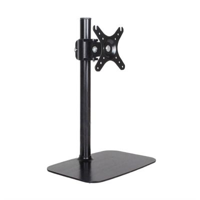 Monitor Arm Gas Single Monitor Stand Fits Most 14"-32" Screens, Free Standing Steel Monitor Mount Adjustable Monitor Desk Stand Hold up to 18.7lbs, VESA Mount 75/100mm Monitor Desk Mount(Black)