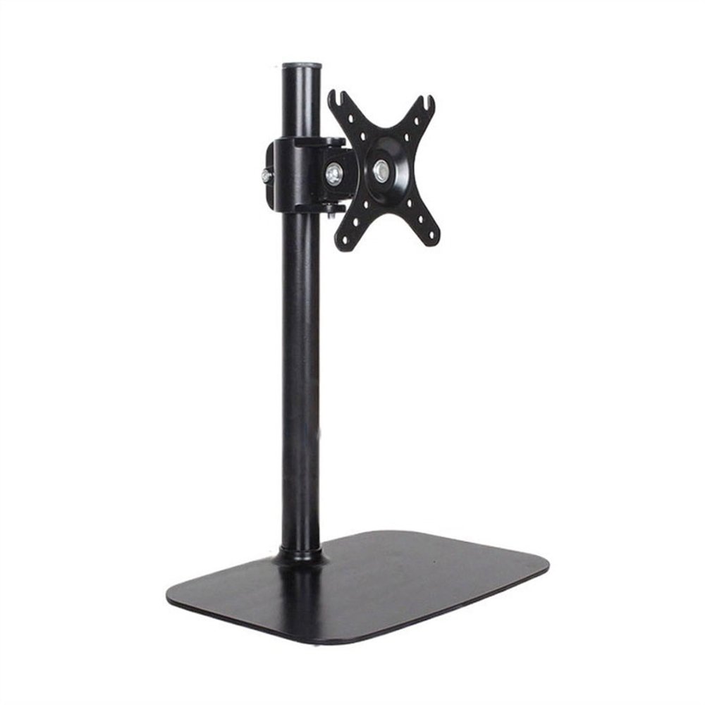 Monitor Arm Gas Single Monitor Stand Fits Most 14"-32" Screens, Free Standing Steel Monitor Mount Adjustable Monitor Desk Stand Hold up to 18.7lbs, VESA Mount 75/100mm Monitor Desk Mount(Black)