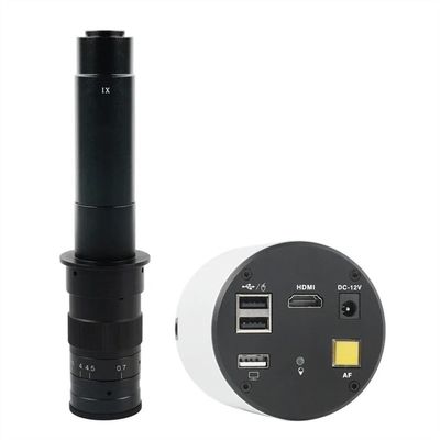 ZTBH Microscope Accessories Kit HDMI 1080P 60FPS USB Type-C IMX307 Industrial Autofocus Measuring Video Microscope Camera C Mount U Disk Recorder Soldering with 300X Lens Microscope Slides