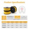 10Pcs Cable Identification Wire, PVC Oil Proof Clear Markings Non Slip 0 to 9 Concave Number Tube for Electronic Computers (1.5m) view 3