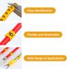 10Pcs Cable Identification Wire, PVC Oil Proof Clear Markings Non Slip 0 to 9 Concave Number Tube for Electronic Computers (1.5m) view 4