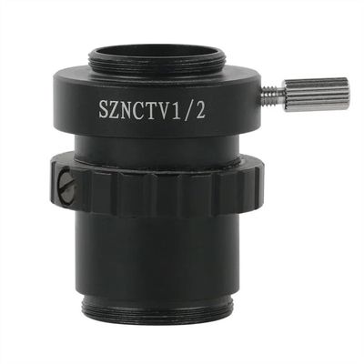 ZTBH Microscope Accessories Kit SZN CTV 1-2 C Mount Tube Adapter Lens Microscopio Camera Accessories for SZN6745 6.7X-45X Trinocular Stereo Microscope Microscope Slides