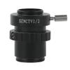 ZTBH Microscope Accessories Kit SZN CTV 1-2 C Mount Tube Adapter Lens Microscopio Camera Accessories for SZN6745 6.7X-45X Trinocular Stereo Microscope Microscope Slides view 1