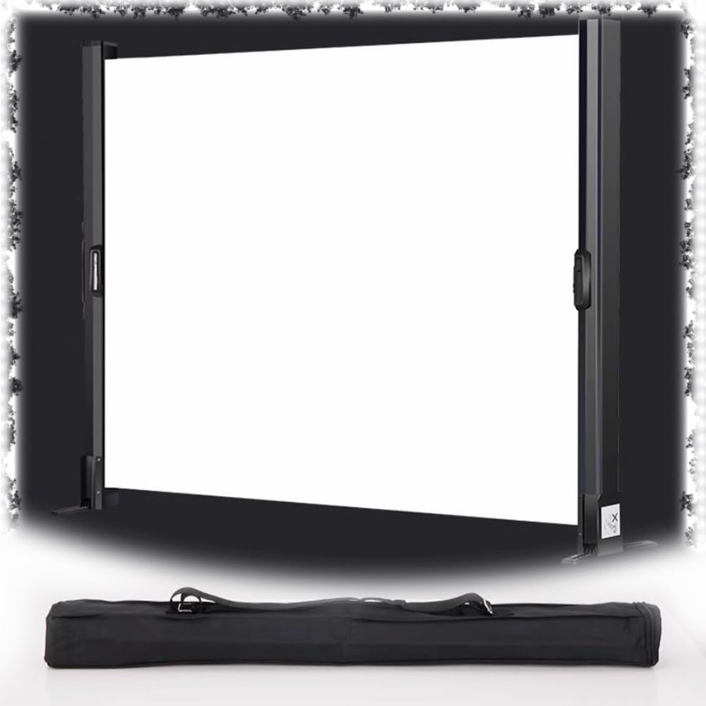 JKSTDPV Outdoor Portable Little Screen 40in Indoor Retractable Projector Screen 50in for Schools Meeting Conference Backyard Movie Night(16:9,50in)