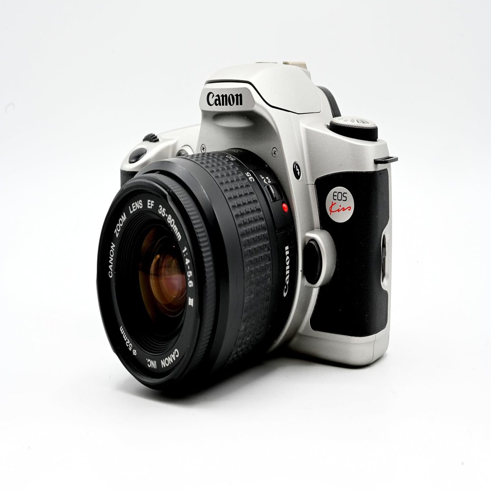 Canon New EOS Kiss (AKA Rebel G in USA/Canada) SLR AF Film Camera With 35-80mm EF Lens (Renewed)