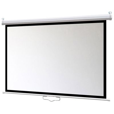 60"/72" HD Manual Projector Screen, Wall Mounted 4K HD Projection Screen, Pull Down Wrinkle-Free Screen 4:3/16:9 Aspect Ratio, with Soft Close Mechanism & Stainless Steel Casing(4:3,72 inches)