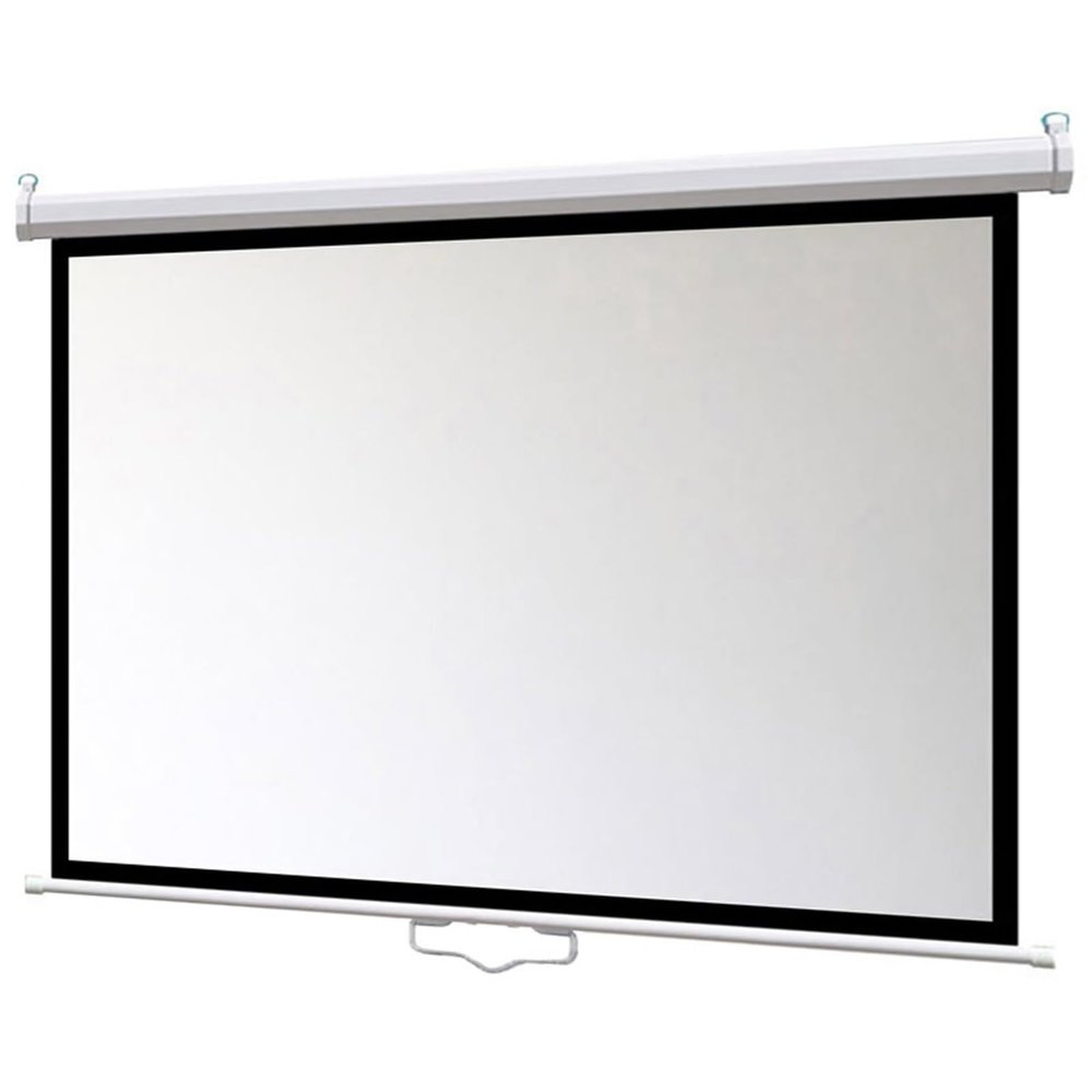 60"/72" HD Manual Projector Screen, Wall Mounted 4K HD Projection Screen, Pull Down Wrinkle-Free Screen 4:3/16:9 Aspect Ratio, with Soft Close Mechanism & Stainless Steel Casing(4:3,72 inches)
