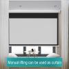 60"/72" HD Manual Projector Screen, Wall Mounted 4K HD Projection Screen, Pull Down Wrinkle-Free Screen 4:3/16:9 Aspect Ratio, with Soft Close Mechanism & Stainless Steel Casing(4:3,72 inches) view 4