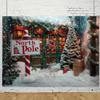 5x3ft North Pole Christmas Photography Background Candy House Fairytale World Children Birthday Backdrop Shop Children Winter Outdoor Photo Studio view 2