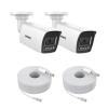 ANNKE 12MP PoE IP Camera Outdoor,2X Security Bullet Camera with Smart Dual Light for Home Surveillance, Human/Vehicle Detection, Color Night Vision, 2.8mm Wide Angle, Up to 512GB microSD Card, C1200 view 1