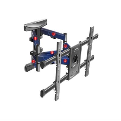 LHXEQJAM 37-80 Inch 6 Arm Plasma TV Wall Mount Full Motion Tilt Bracket Frame Swivel Bracket for TV Storage Box DYQ8