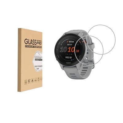 (2 Pack) Screen Protector for Garmin Forerunner 255s /255s Music 41mm Tempered Glass9H Hardness Anti ScratchBubble FreeCase Friendly Easy Installation
