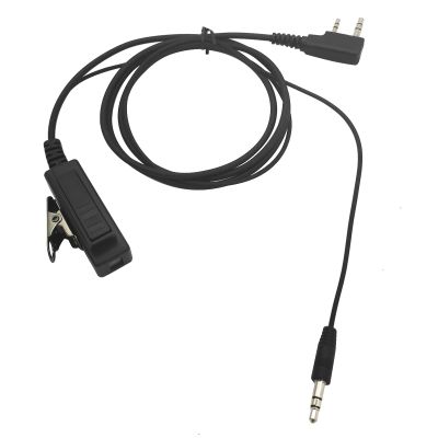 2-Pin 3.5mm Audio Walkie Talkies Headset Adapter Cable Compatible with Baofeng Ham Radio UV-5R BF-F8HP PRO 5RM UV-32 UV-5G Plus GM-21 Quangsheng UV-K5 8 UV-K6 K5PLUS,with 3.5 mm Audio Input Interface