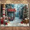 10x8ft Christmas Photography Backgrounds North Pole Candy Land Girl Portrait Backdrop Shop Children Winter Outdoor New Year's Eve Party Supplies view 4