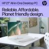 2024 HP All-in-One Desktop, 27" FHD Touchscreen, Intel Ultra 7-155U(12-core), Intel Graphics, 32GB DDR5, 1TB SSD, Adjustable Height, WiFi 6, Windows 11 Pro, Microsoft Office Lifetime License view 4