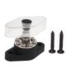 3/8in 180A Heavy Duty Distribution Block 81 Point Bus Bar with Transparent Protective Cover, Ideal for Automobiles, Vehicles, RVS, ATVs and Marine Applications, Features view 1
