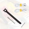 6 Inch Cable Connection Organizer, 2024 New Reusable Cable Connections, Adjustable Cable Straps, Multi-purpose Hook Loop Cable Management Wire Ties for Organizing Home and Office(70pcs) view 2