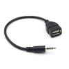JIAXUE USB to 3.5mm Adapter AUX to USB Adapter Music Car Stereo Male Plug to USB Female Cord Converter view 3