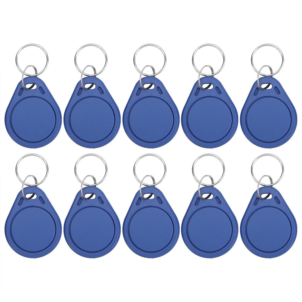 10pcs 125KHZ ID Key Fob Card, ABS Access Control Keyfob, Door Entry Key Fob for House Home Dormitory Door