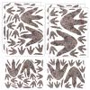 90pcs Dinosaur Footprint Decals, Dinosaur Dcor Realistic Peel and Stick Dino Track Stickers Removable Dinosaur Stickers Footprint for Boys, Baby, Teens, Bedroom, Nursery view 1