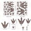 90pcs Dinosaur Footprint Decals, Dinosaur Dcor Realistic Peel and Stick Dino Track Stickers Removable Dinosaur Stickers Footprint for Boys, Baby, Teens, Bedroom, Nursery view 2