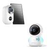 ZUMIMALL 360 Indoor Security Camera, 3MP Baby Monitor Camera, 24/7 Recording Wired Security Camera,Solar Security Cameras Wireless Outdoor, 2K Outdoor Camera Wireless with Magnetic Mount view 1