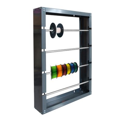THUNDERBAY Wire Spool Rack Cold-Rolled Steel Wire/Cable Dispenser with 4 Adjustable Rods - Superior Strength Wall Mounted Spool Storage Rack Wire Holder for Electrical, Industrial & Retail Use