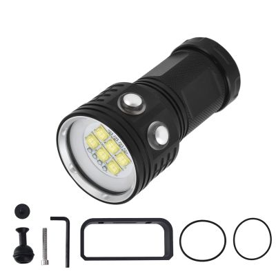 Submersible Flashlight Aluminum Alloy Material Ideal for Professional Underwater Photography