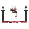 Andoer Dual Handle Camera Diving Rig Handheld Underwater Tray Stabilizer Adjustable Camera Diving Housing Bracket Replacement for GoPro Canon Sony Nikon DSLR Camera with Shutter Release Lever view 1