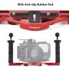 Andoer Dual Handle Camera Diving Rig Handheld Underwater Tray Stabilizer Adjustable Camera Diving Housing Bracket Replacement for GoPro Canon Sony Nikon DSLR Camera with Shutter Release Lever view 4