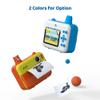 Andoer Kids Instant Print Camera Kids Camera 1080P Digital Camera for Kids 2.36 Inch IPS Screen Dual Lens with Thermal Printing Paper Neck Strap Birthday Festival Gift for Children Boys Girls, Blue view 2