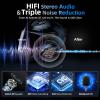 Moman Motorcycle Intercom Headset, CP-S 8 Riders 2000M Group Helmet Communication System, Universal Pairing with HiFi Noise Cancellation Music Share FM Radio Helmet Group Communicator for Motorbike view 4