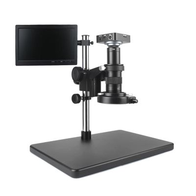 LIUZHENZHEN 38MP 2K 1080P Electronic Video Microscope HDMI USB Camera 120X 180X 300X C-Mount Lens Magnifier for Phone Welding Repair(Brown,300X)